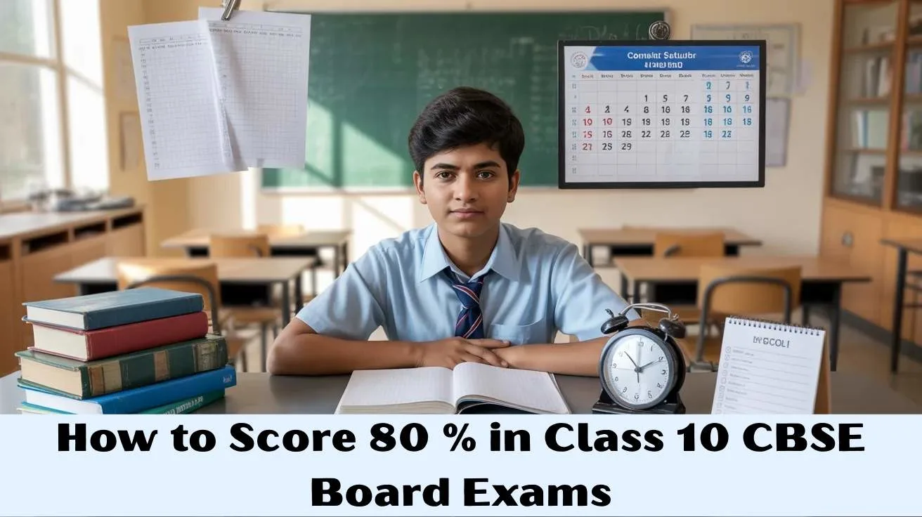 How to Score 80 Percent in Class 10 CBSE Board Exams