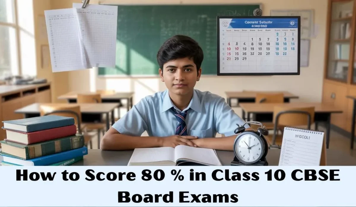 How to Score 80 Percent in Class 10 CBSE Board Exams